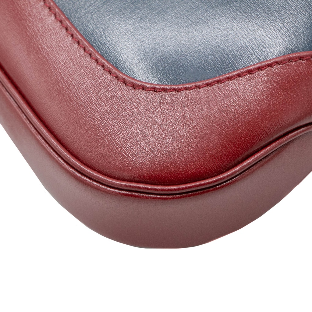 Gucci Jackie 1961 Small Shoulder Bag Blue and Red 636706