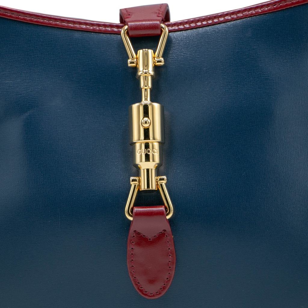 Gucci Jackie 1961 Small Shoulder Bag Blue and Red 636706