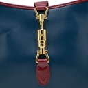 Gucci Jackie 1961 Small Shoulder Bag Blue and Red 636706