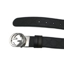 Gucci Reversible Signature Belt Black and Brown 473030 In Size 95 38