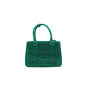 Prada Galleria Satin Mini Bag with Crystals Green