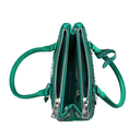 Prada Galleria Satin Mini Bag with Crystals Green