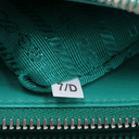 Prada Galleria Satin Mini Bag with Crystals Green