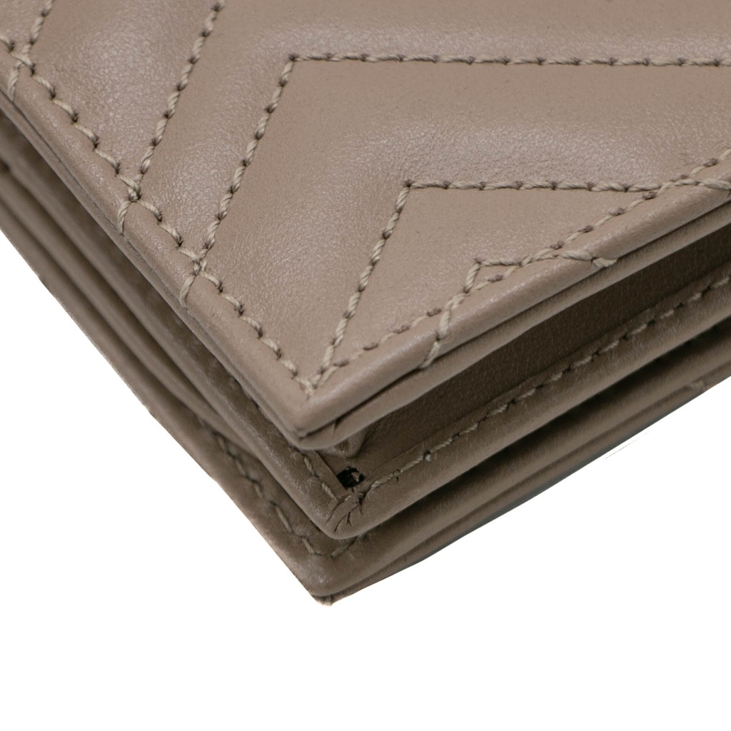 Gucci GG Marmont Card Case Wallet Beige 466492.