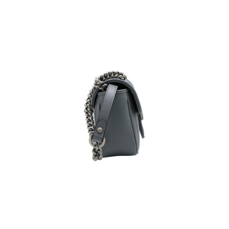 Gucci GG Marmont Matelasse Small Grey Bag 446744