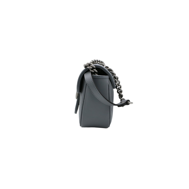 Gucci GG Marmont Matelasse Small Grey Bag 446744