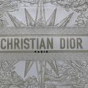 Christian Dior Canvas Embroidered Medium Rêve d'Infini Book Tote Gold