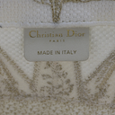 Christian Dior Canvas Embroidered Medium Rêve d'Infini Book Tote Gold
