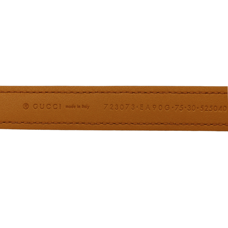 Gucci Ostrich G Buckle Thin Belt 75 30 723073