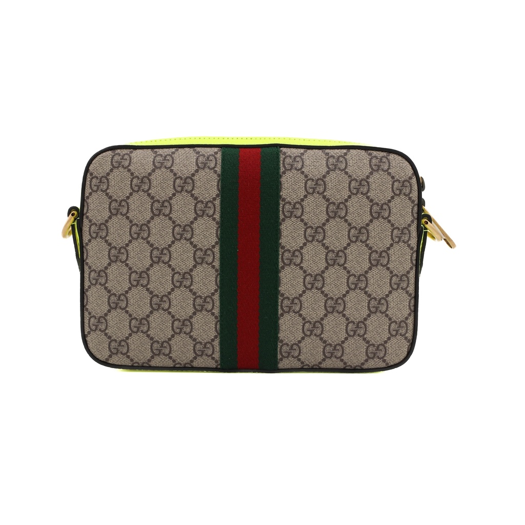 Gucci Ophidia Small Crossbody Bag Brown and Yellow