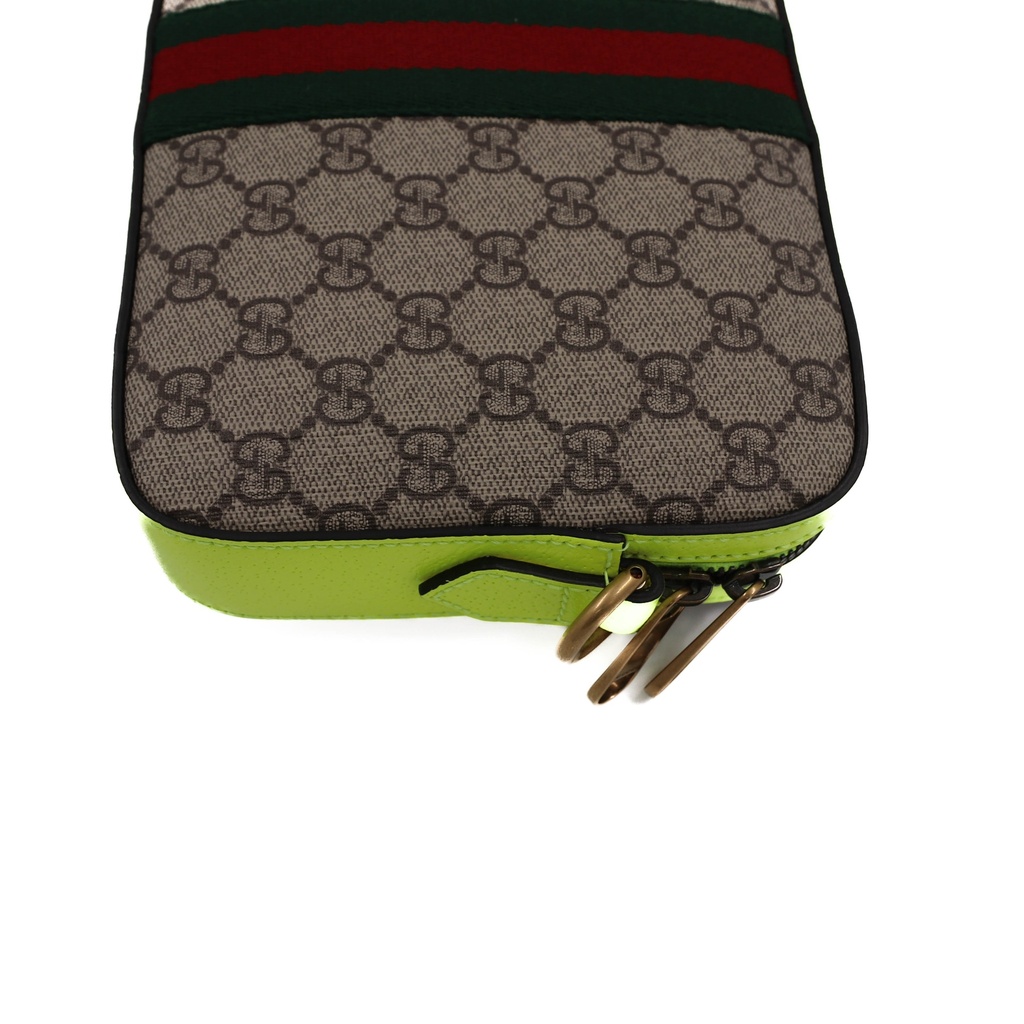 Gucci Ophidia Small Crossbody Bag Brown and Yellow