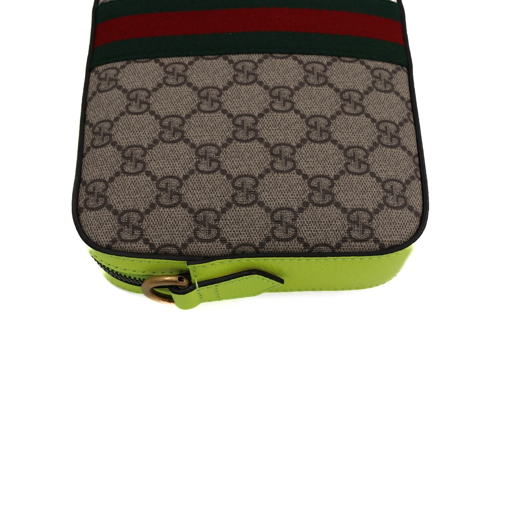 Gucci Ophidia Small Crossbody Bag Brown and Yellow
