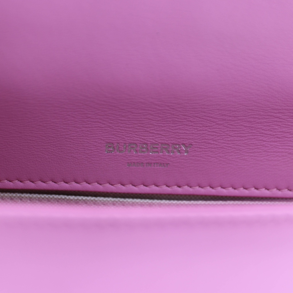 Burberry TB Leather Chain Shoulder Bag Pink