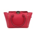 Valentino Vitello Small Rockstud Top Handle Pink Bag