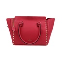 Valentino Vitello Small Rockstud Top Handle Pink Bag