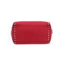 Valentino Vitello Small Rockstud Top Handle Pink Bag