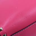 Valentino Vitello Small Rockstud Top Handle Pink Bag