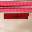 Valentino Vitello Small Rockstud Top Handle Pink Bag
