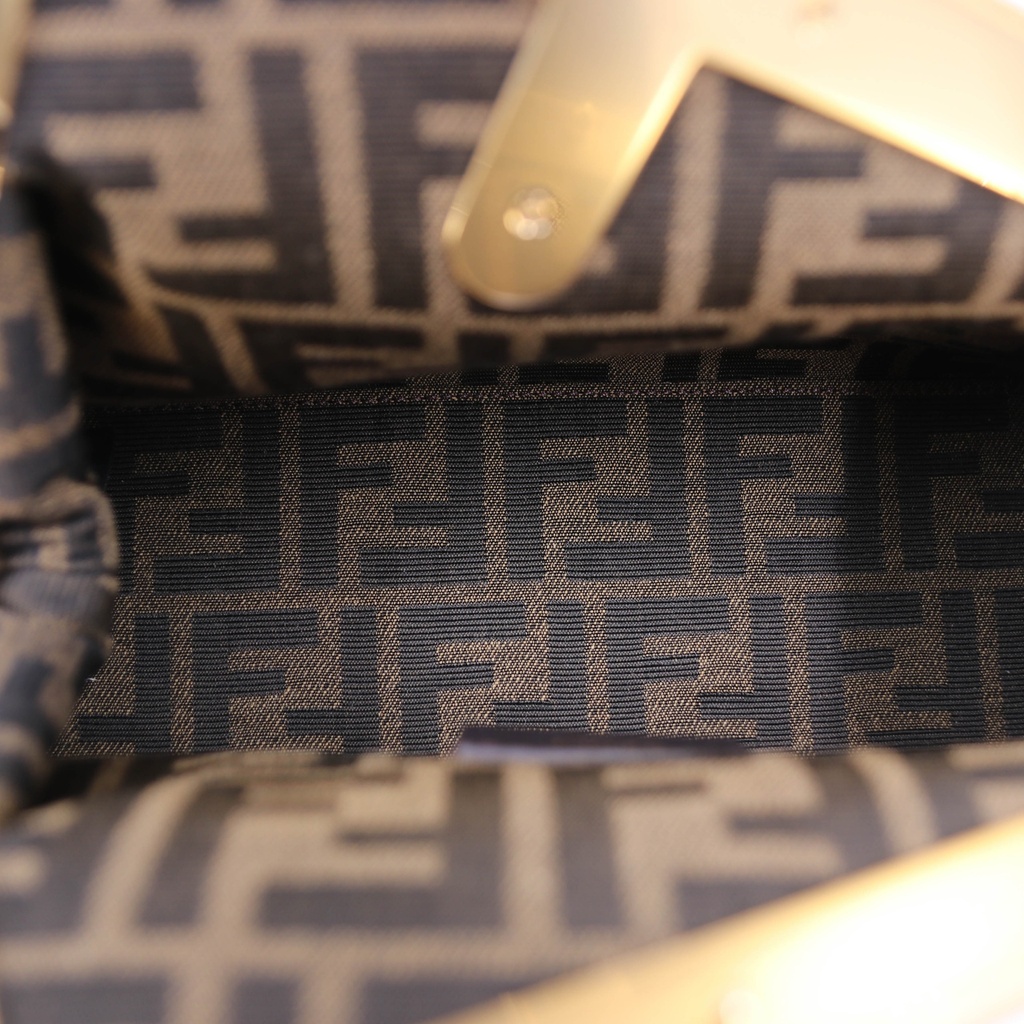 Fendi Shiny Nappa Small Fendi First Ghiaia