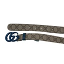Gucci Blue GG Buckle Supreme Leather 85 34 414516