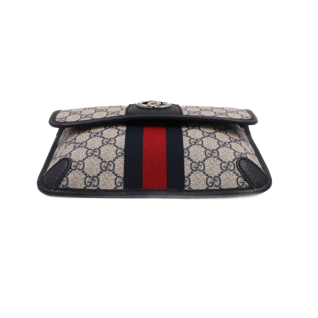 Gucci GG Supreme Waist Bag Navy Blue 674081