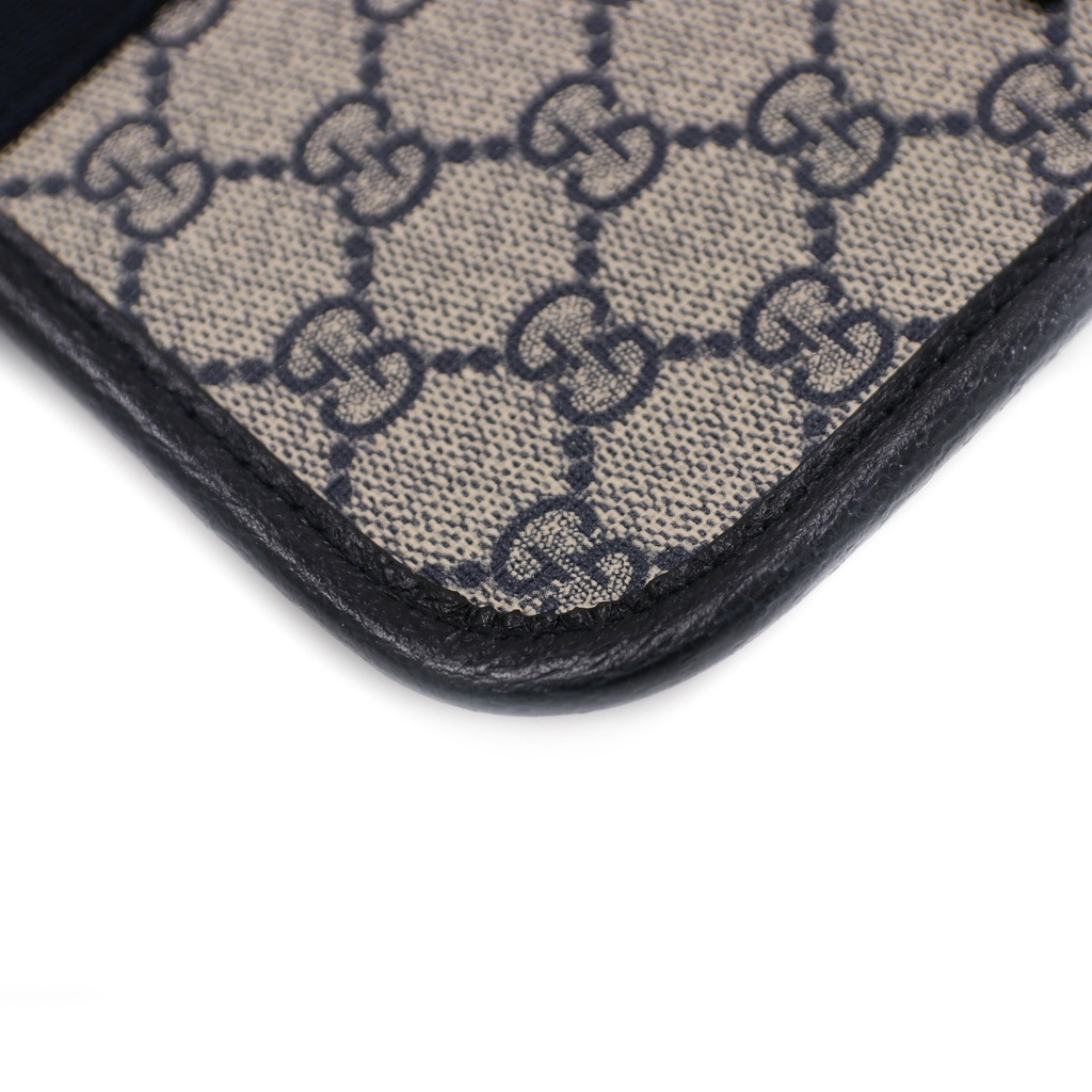 Gucci GG Supreme Waist Bag Navy Blue 674081