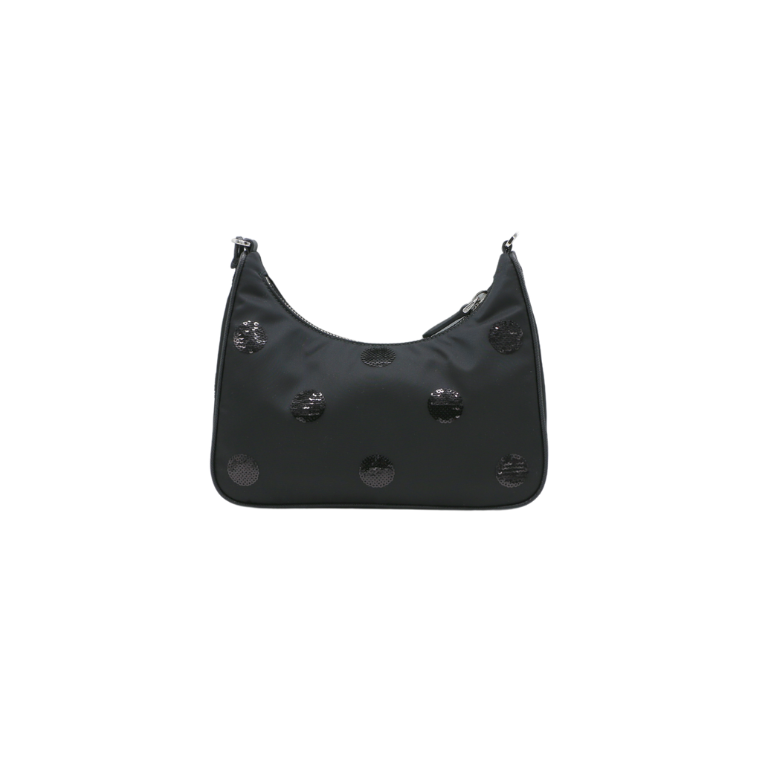 Prada Re-Edition 2005 Tessuto Shoulder Bag Sequin Polka Dots