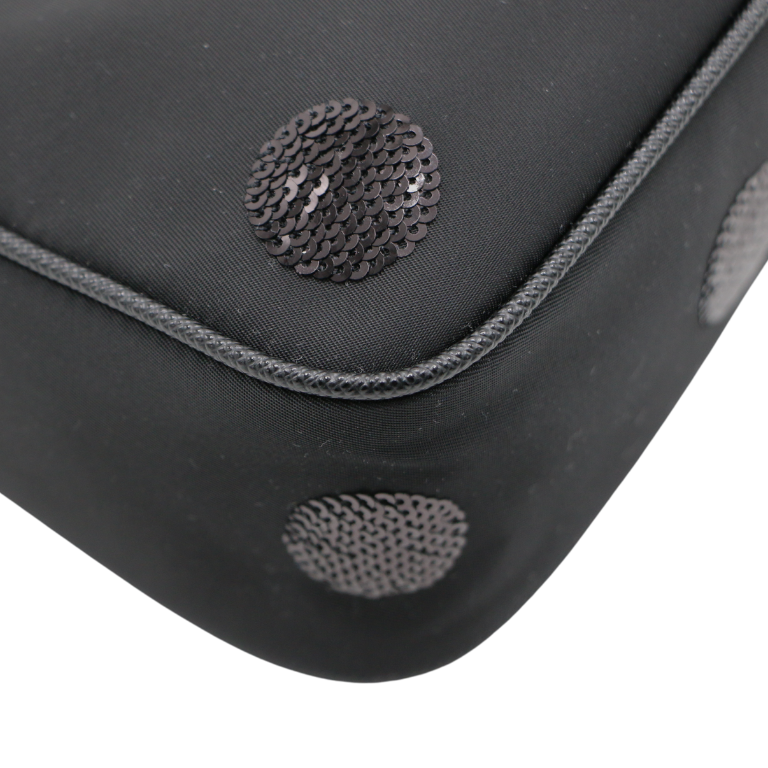 Prada Re-Edition 2005 Tessuto Shoulder Bag Sequin Polka Dots