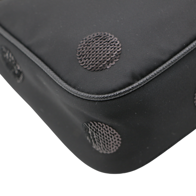 Prada Re-Edition 2005 Tessuto Shoulder Bag Sequin Polka Dots