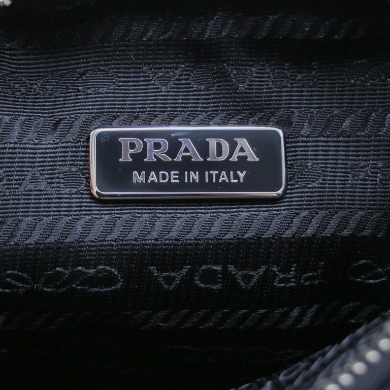 Prada Re-Edition 2005 Tessuto Shoulder Bag Sequin Polka Dots