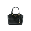 Prada Saffiano Lux Black Mini Handle Bag