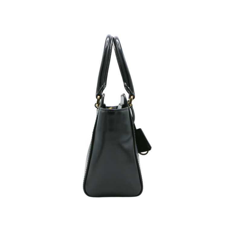 Prada Saffiano Lux Black Mini Handle Bag