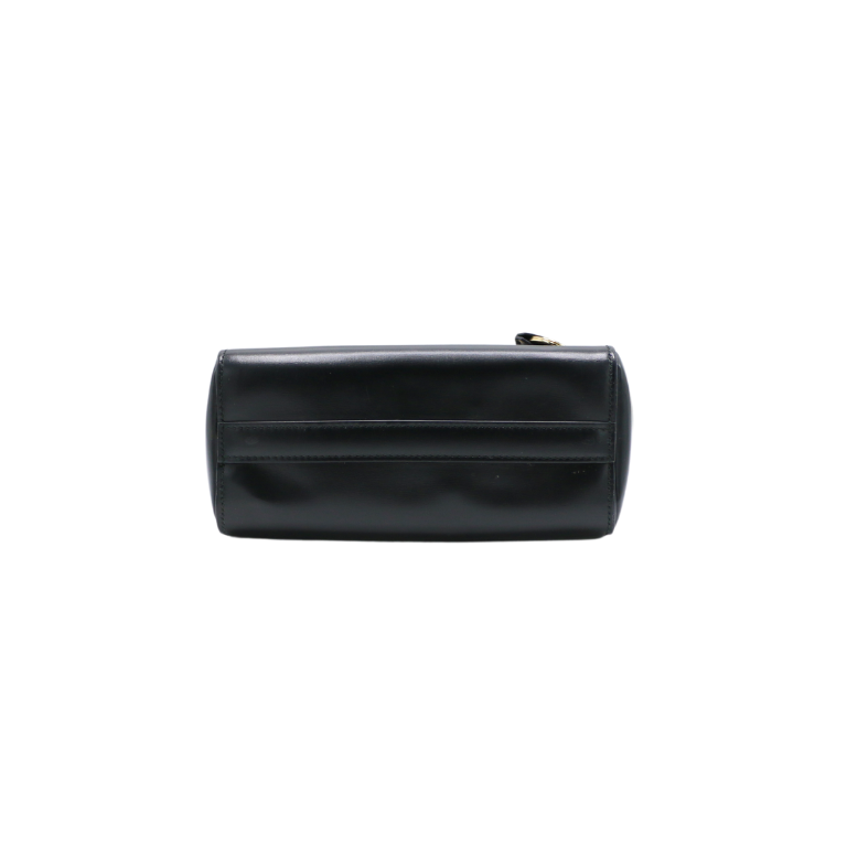 Prada Saffiano Lux Black Mini Handle Bag