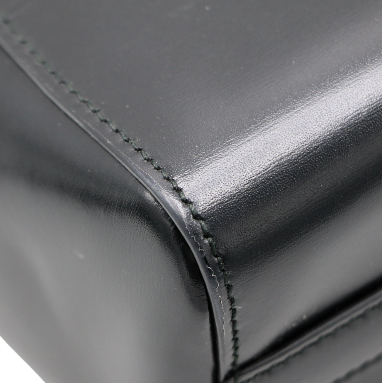 Prada Saffiano Lux Black Mini Handle Bag