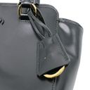 Prada Saffiano Lux Black Mini Handle Bag