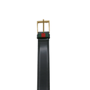 Gucci Leather Belt With Web 495125 95 38
