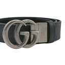 Gucci GG Marmont Black Leather Reverses To brown Leather 627055 In Size 9036