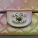 Chanel Tie Dye Ombre Mini Rectangular Flap