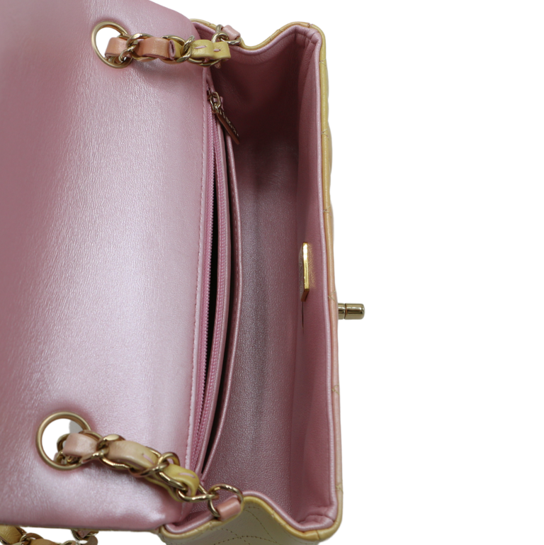 Chanel Tie Dye Ombre Mini Rectangular Flap