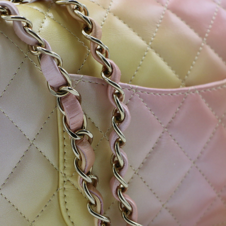 Chanel Tie Dye Ombre Mini Rectangular Flap