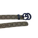 Gucci Blue GG Buckle Supreme Leather 80 32 414516