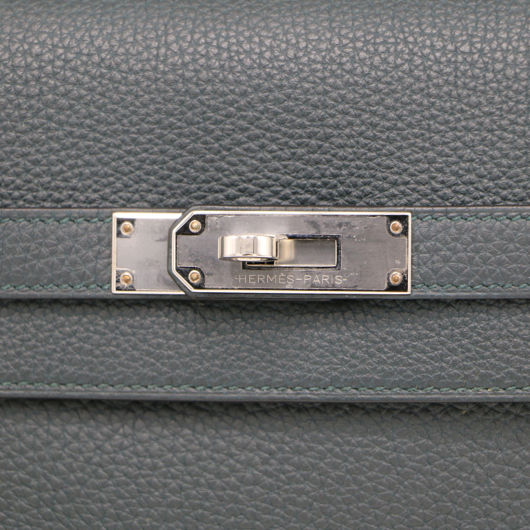 Hermes Kelly Depeche 25 Togo Vert Rousseau 2019