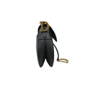 Christian Dior Grained Calfskin Saddle Bag Black