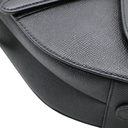 Christian Dior Grained Calfskin Saddle Bag Black