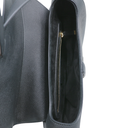 Christian Dior Grained Calfskin Saddle Bag Black