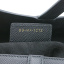 Christian Dior Grained Calfskin Saddle Bag Black
