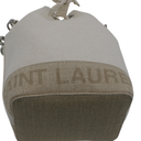 Saint Laurent Canvas Rive Gauche Mini Bucket Bag