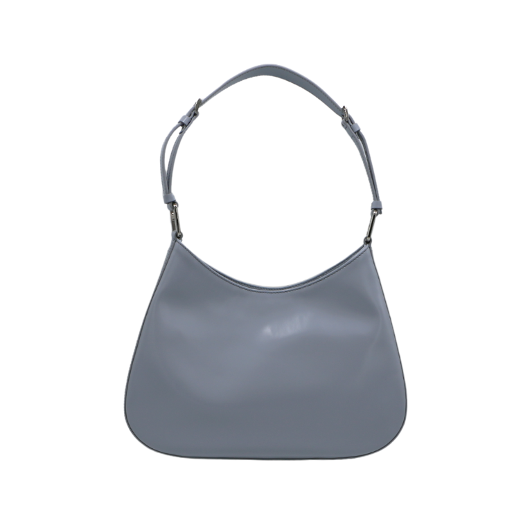 Prada Cleo Brushed Leather Shoulder Bag White