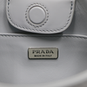 Prada Cleo Brushed Leather Shoulder Bag White