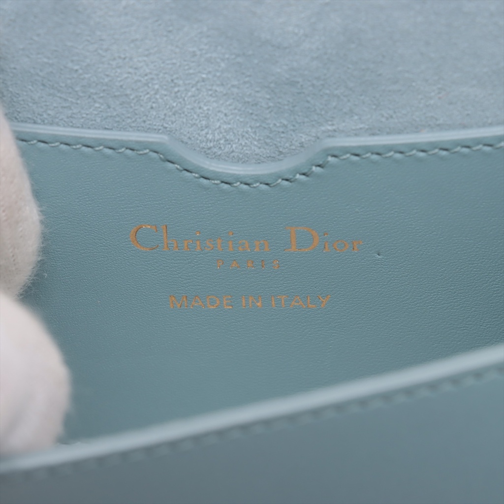 Christian Dior Bobby East West Leather Shoulder Bag Blue